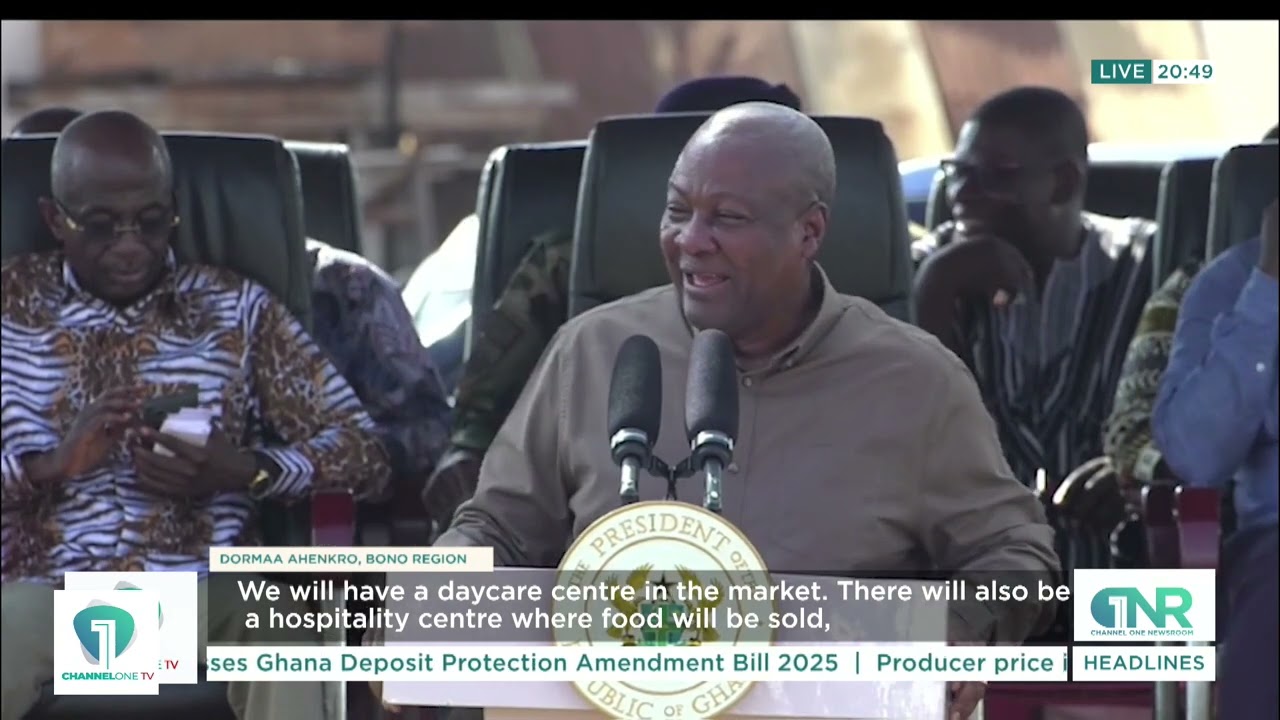 President Mahama Launches 24HR Economy Market as Part of Resetting Ghana Tour