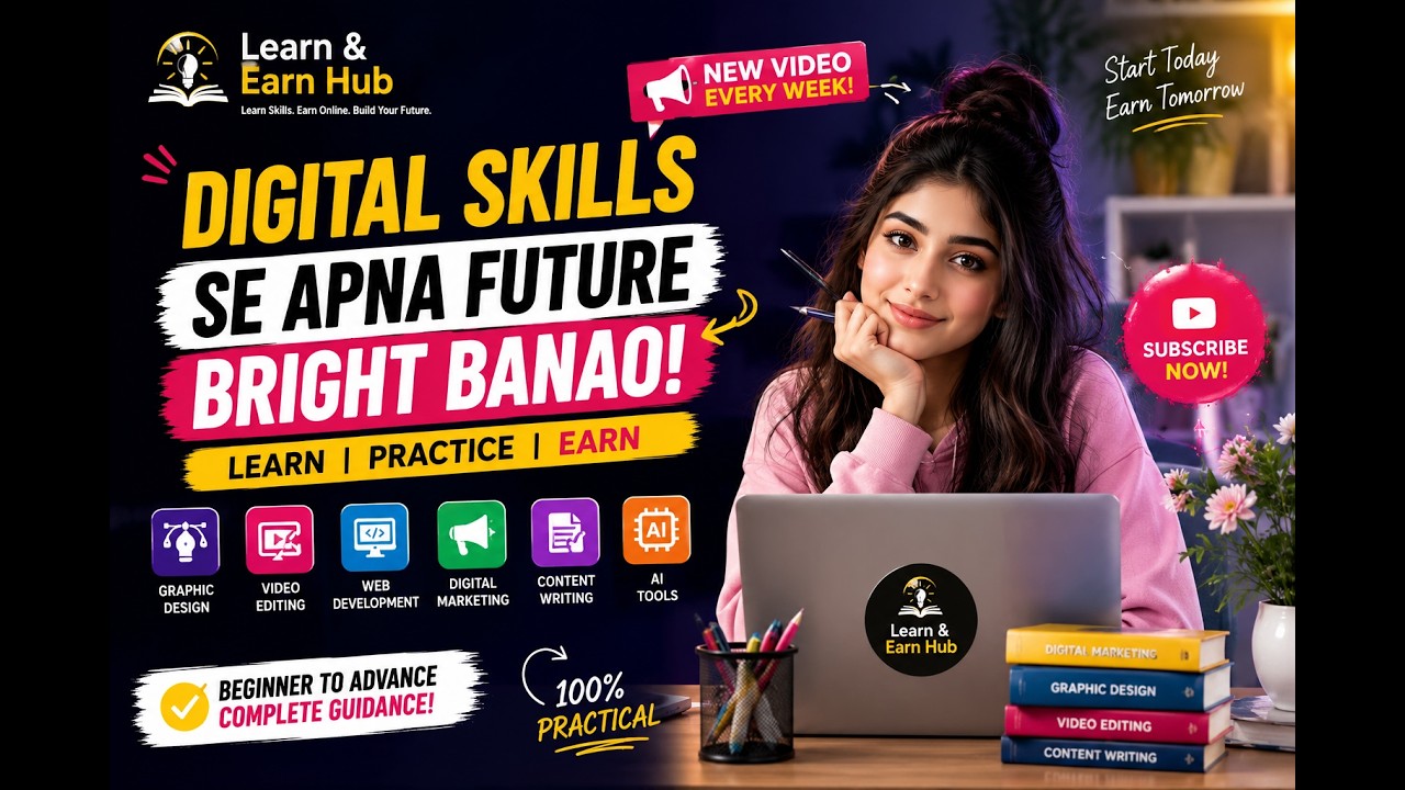 🚀 Top 5 Digital Skills That Can Change Your Life in 2026 | Learn & Earn Online