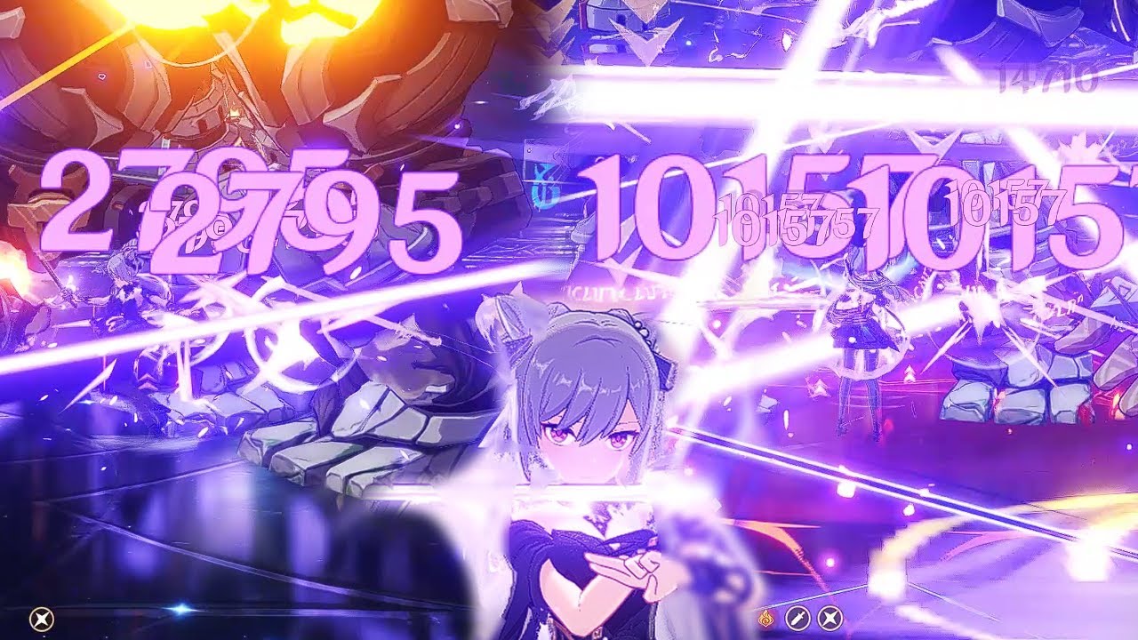 KEQING: 2K to 10K BURST SLASH (NO FOOD BUFF)