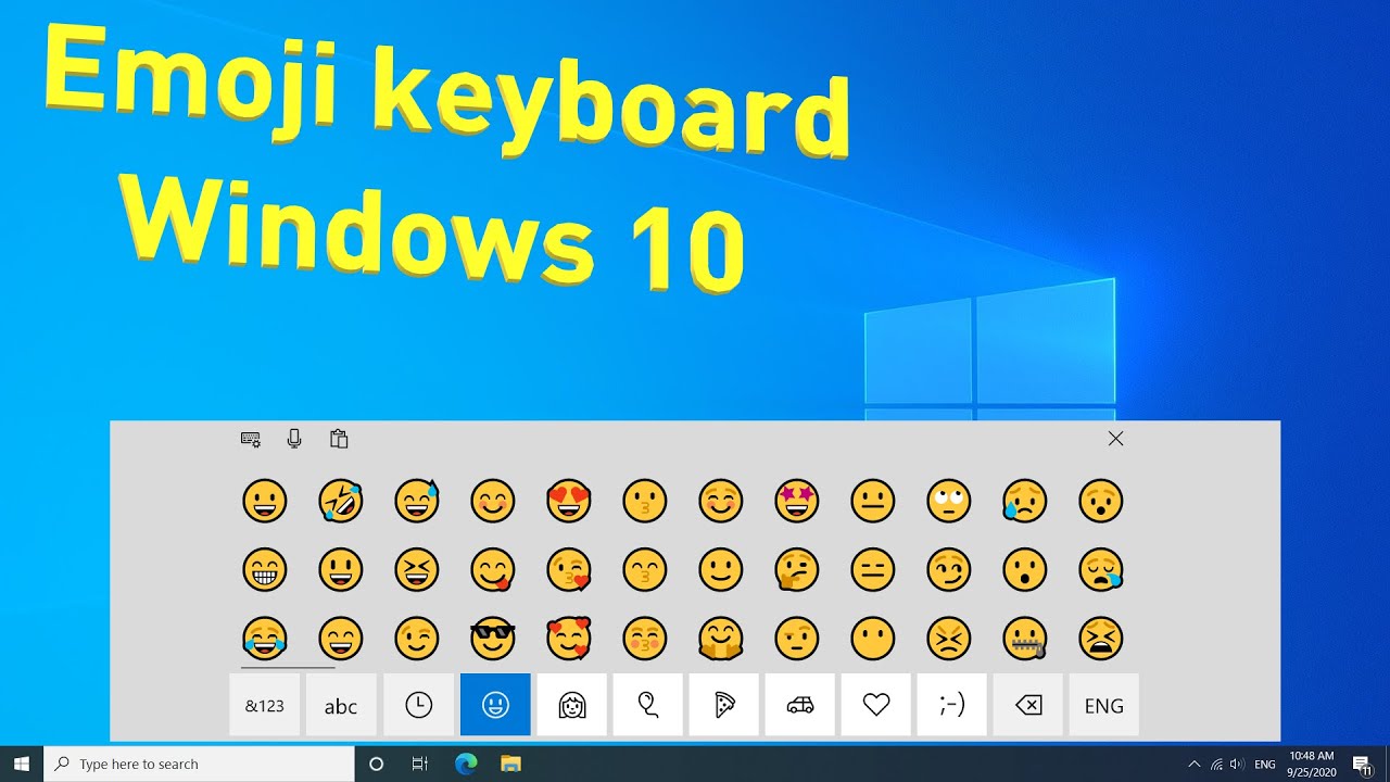 Emoji keyboard in windows 10 | Touch keyboard in windows 10