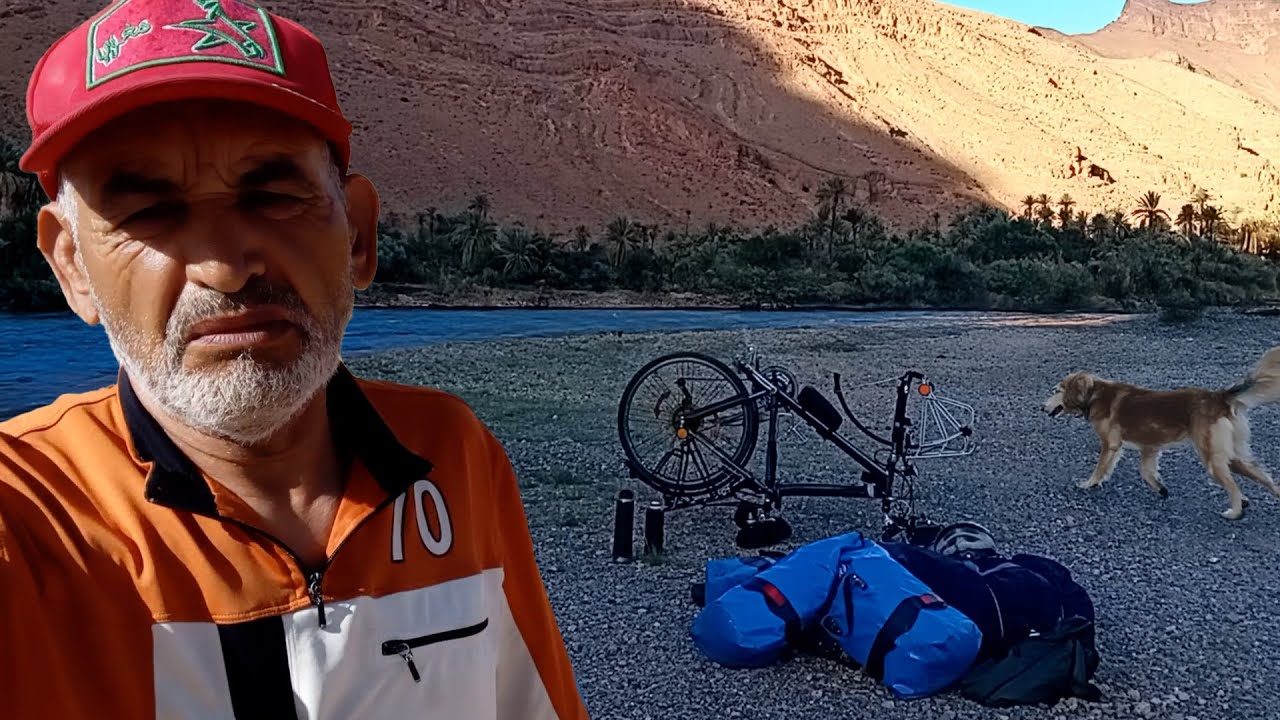 مغامرات رجل سبعيني بالدراجة الهوائية : اجيو تشوفو شنو وقعلي فطريق طاطا ، الدراجة ديالي خسرات 🚴‍♂🇲🇦