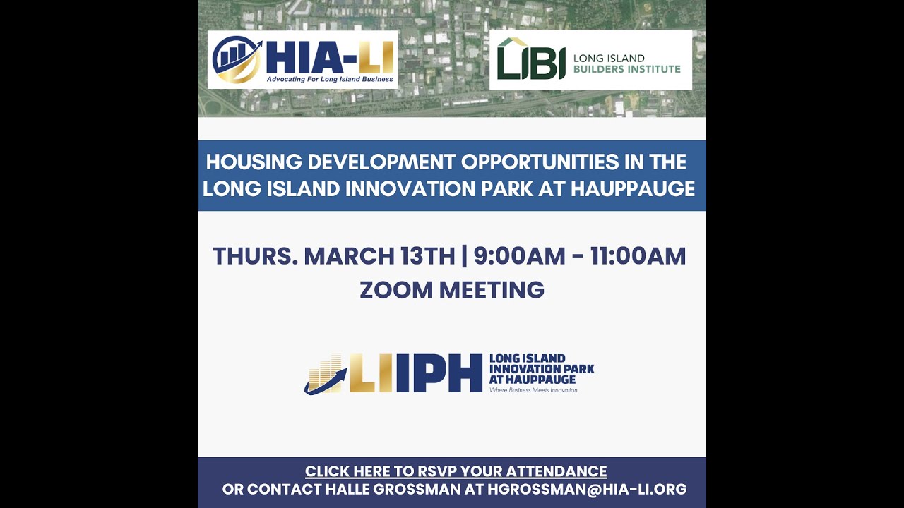 HIA-LI Housing Opportunities in the Long Island Innovation Park at Hauppauge (LIIPH)