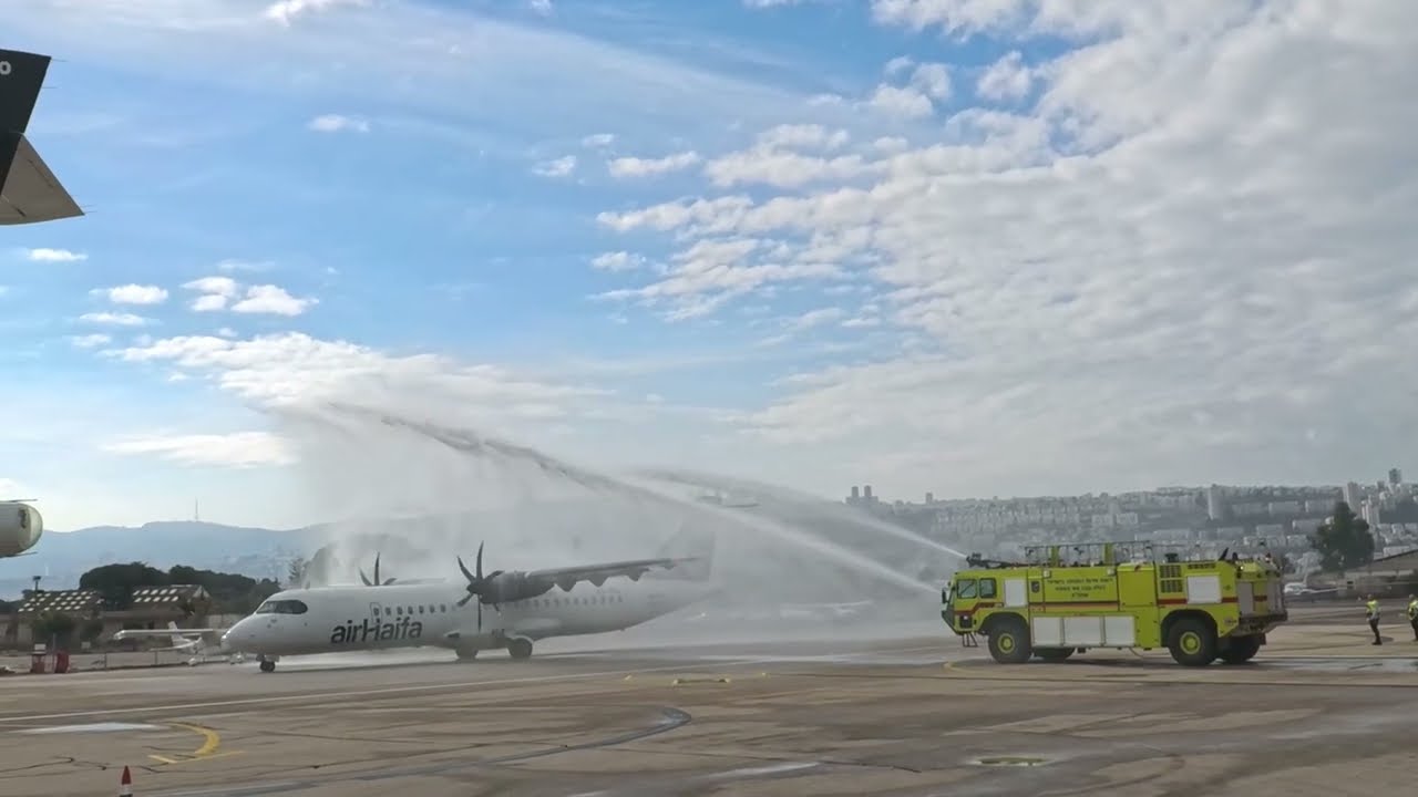 First commercial flight takes off at renovated Haifa International Airport