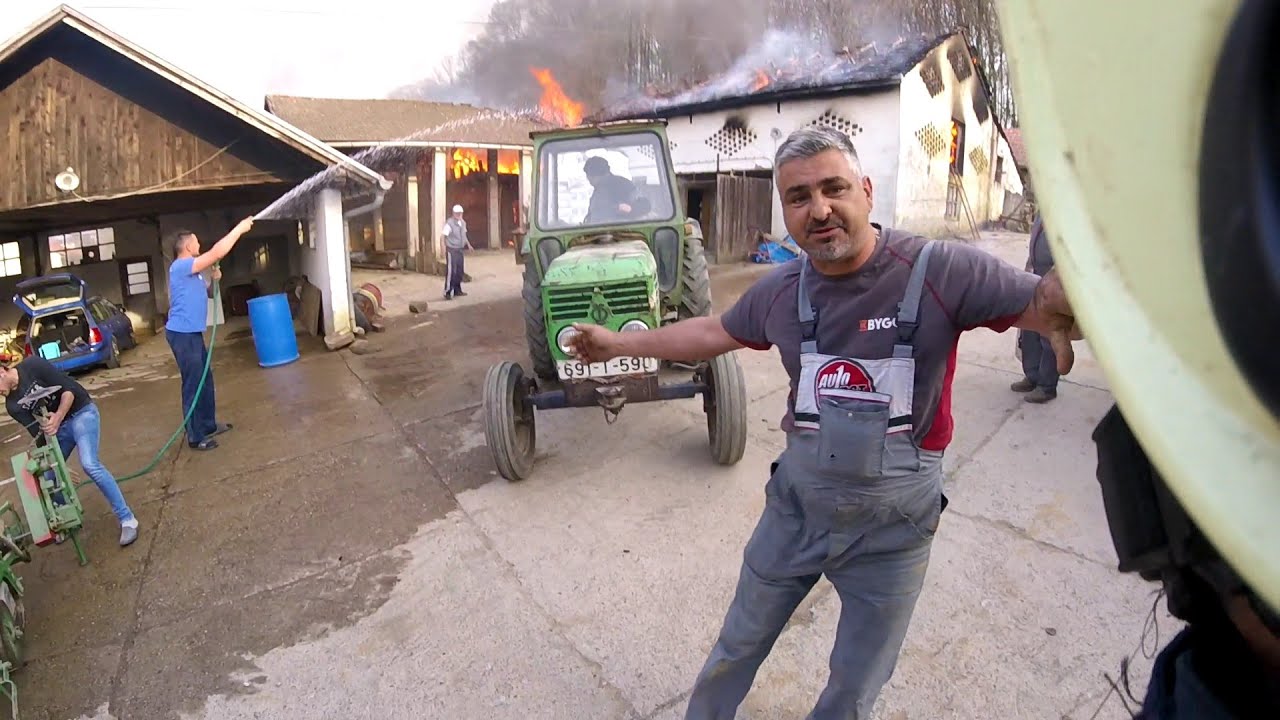 Požar štale / Stable fire - Vatrogasci Kozarska Dubica / Fire Station Kozarska Dubica