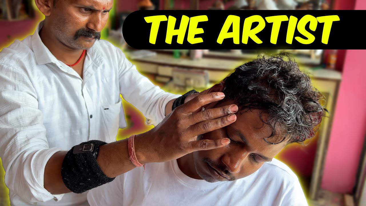 Artist barber Amazing Effortless Head Massage | Indian Massage
