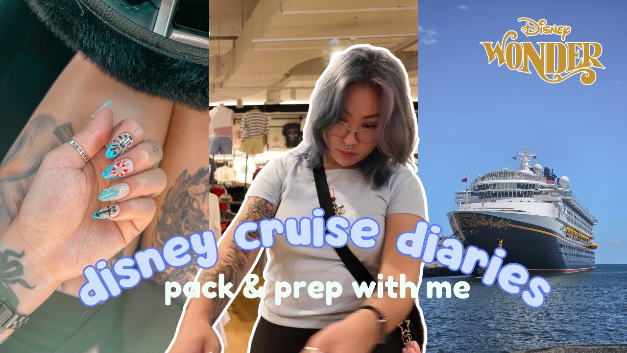 pack and prep with me for the disney wonder 🛳️ disney cruise diaries