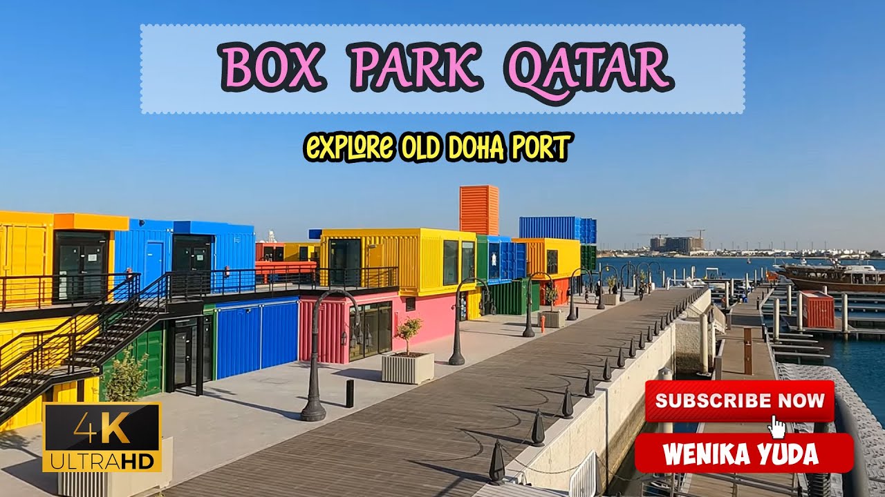 Box Park, Doha Qatar. Colorful Shipping Containers.