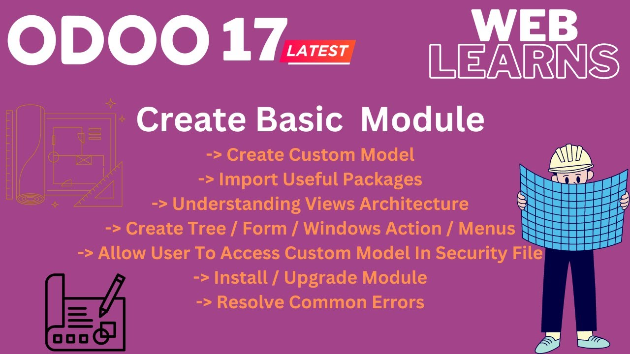 How to creating a custom module in Odoo 17 | Odoo Development Tutorial