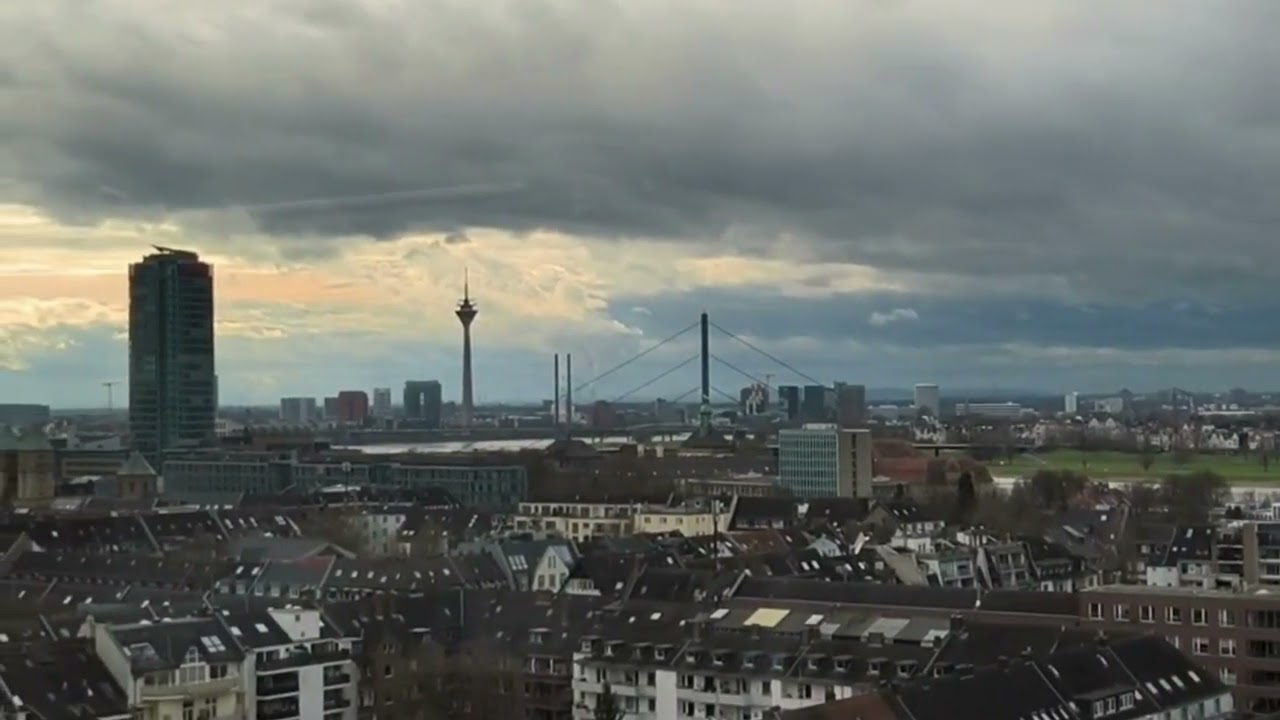Düsseldorf from Above – A Stunning View of the City ✨🇩🇪 #Düsseldorf #germany