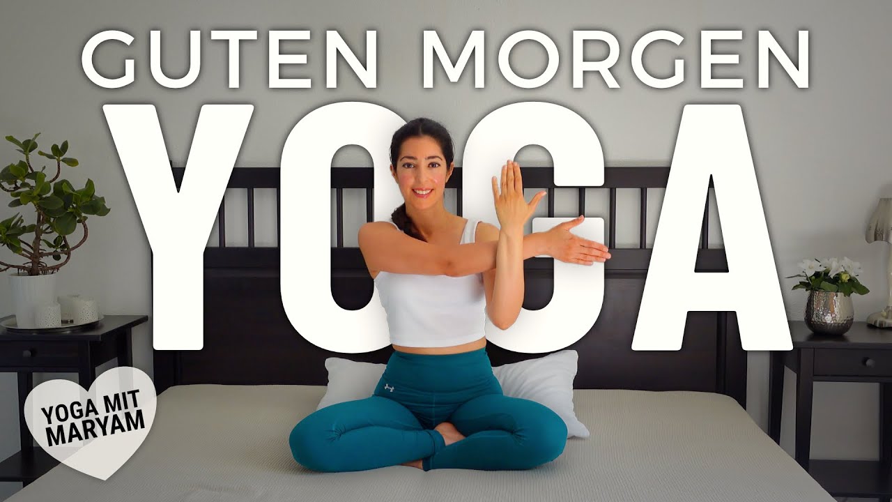 Sanftes Guten Morgen Yoga im Bett - Rücken & Schultern mobilisieren & dehnen - Yoga mit Maryam