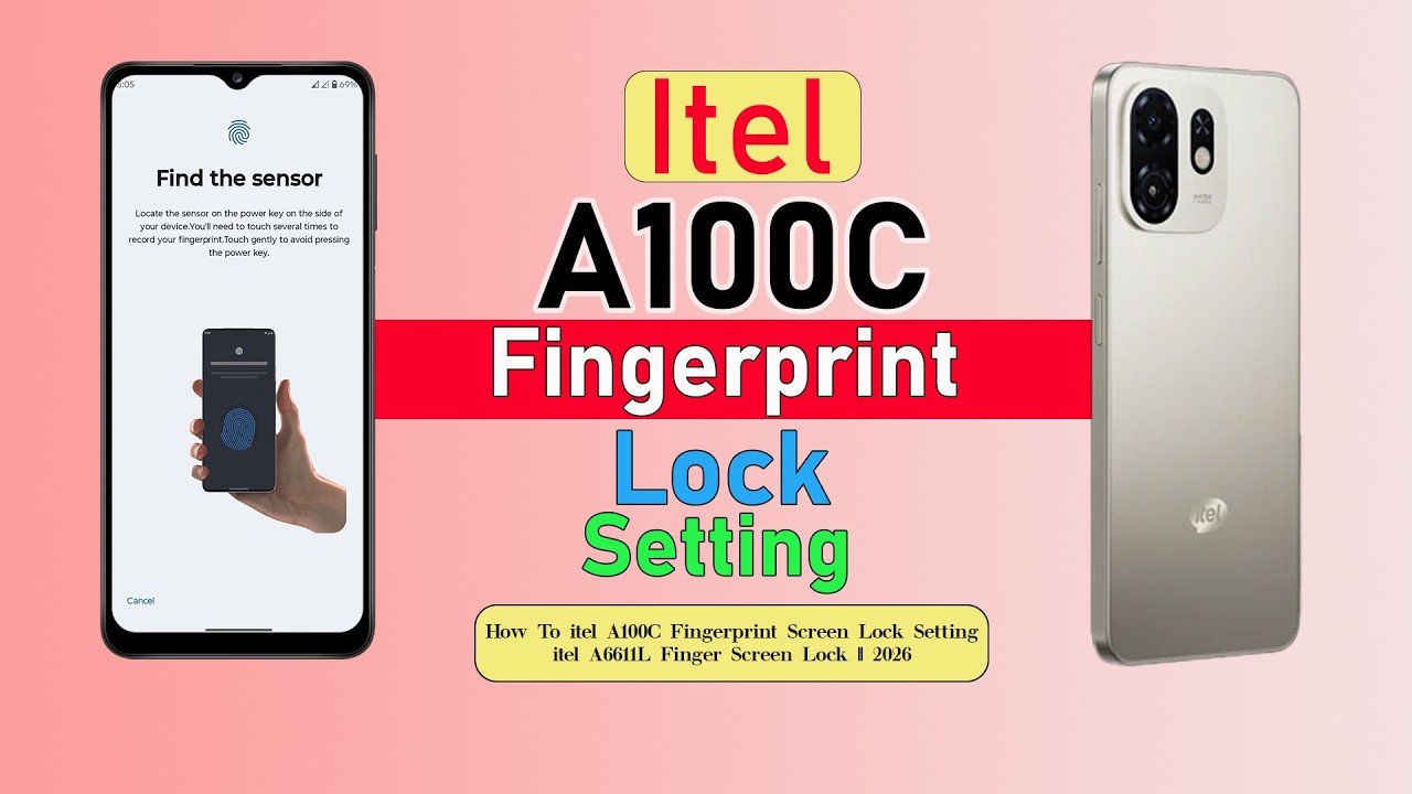 How To itel A100c Fingerprint Screen Lock Setting || itel A6611L Finger Screen Lock || 2026