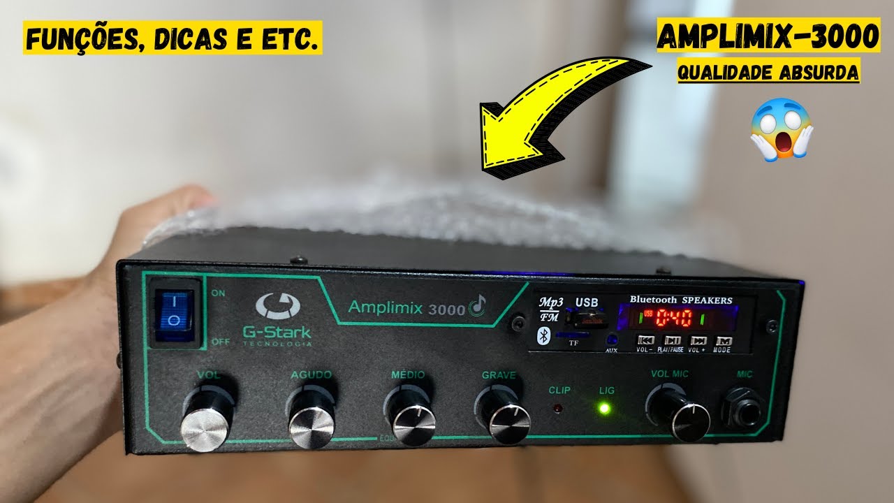 Lan&ccedil;amento da G-STARK [AMPLIMIX-3000] - O mais COMPLETO que j&aacute; vi. Tudo em 1 &uacute;nico Amplificador.