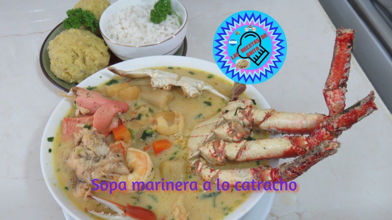 sopa marinera a lo catracho   , las recetas de anita