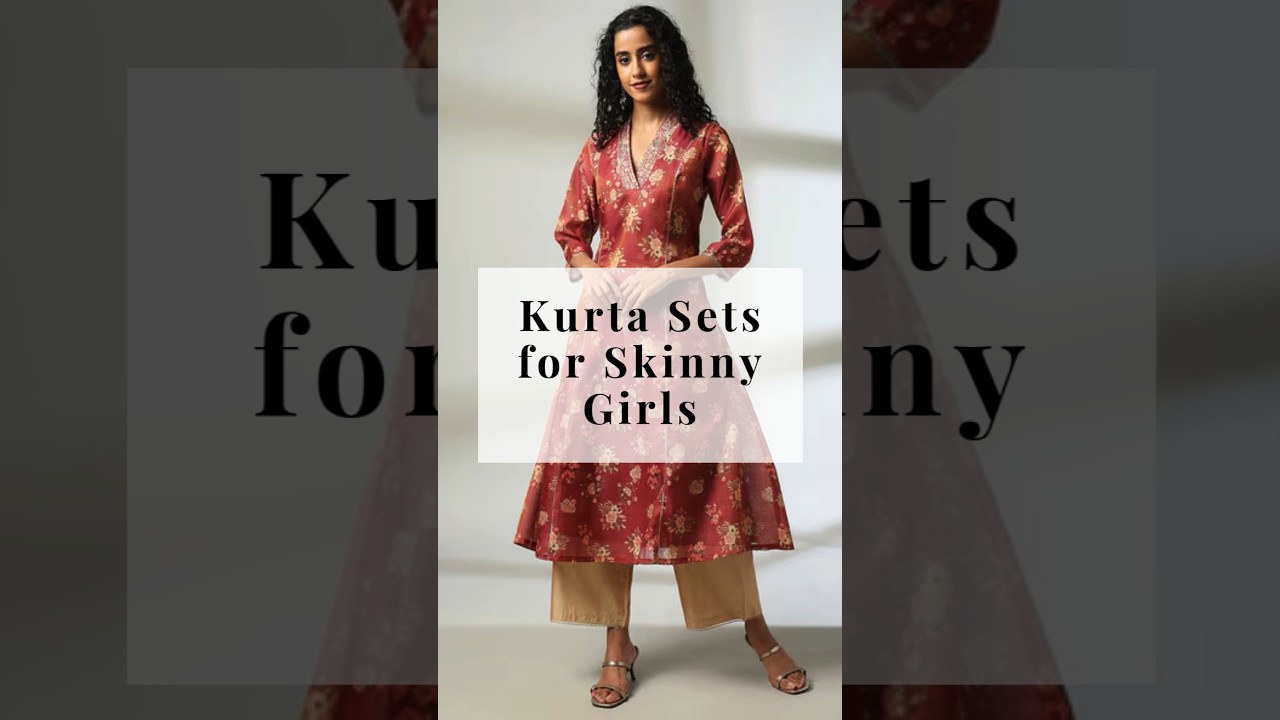 Kurta Sets for Slim Girls 😍 Indian Wear for Skinny Woman #fashion #shorts #trending #youtubeshorts