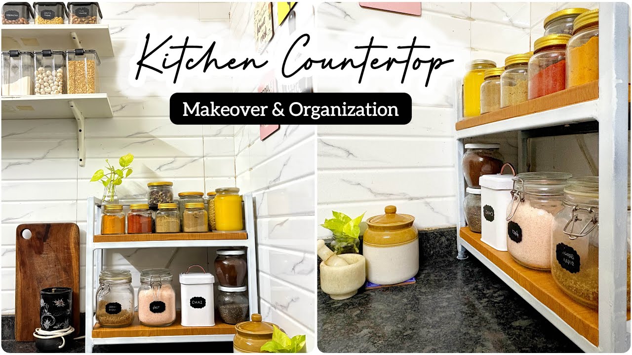 🔥Small Kitchen Makeover | Small Countertop Organization Ideas | Kitchen Organization Tips