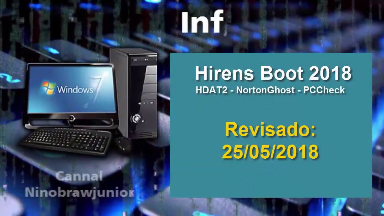 Hirens Boot 2018 - Versão 14.1 - HDAT2 - Norton Ghost - PCcheck