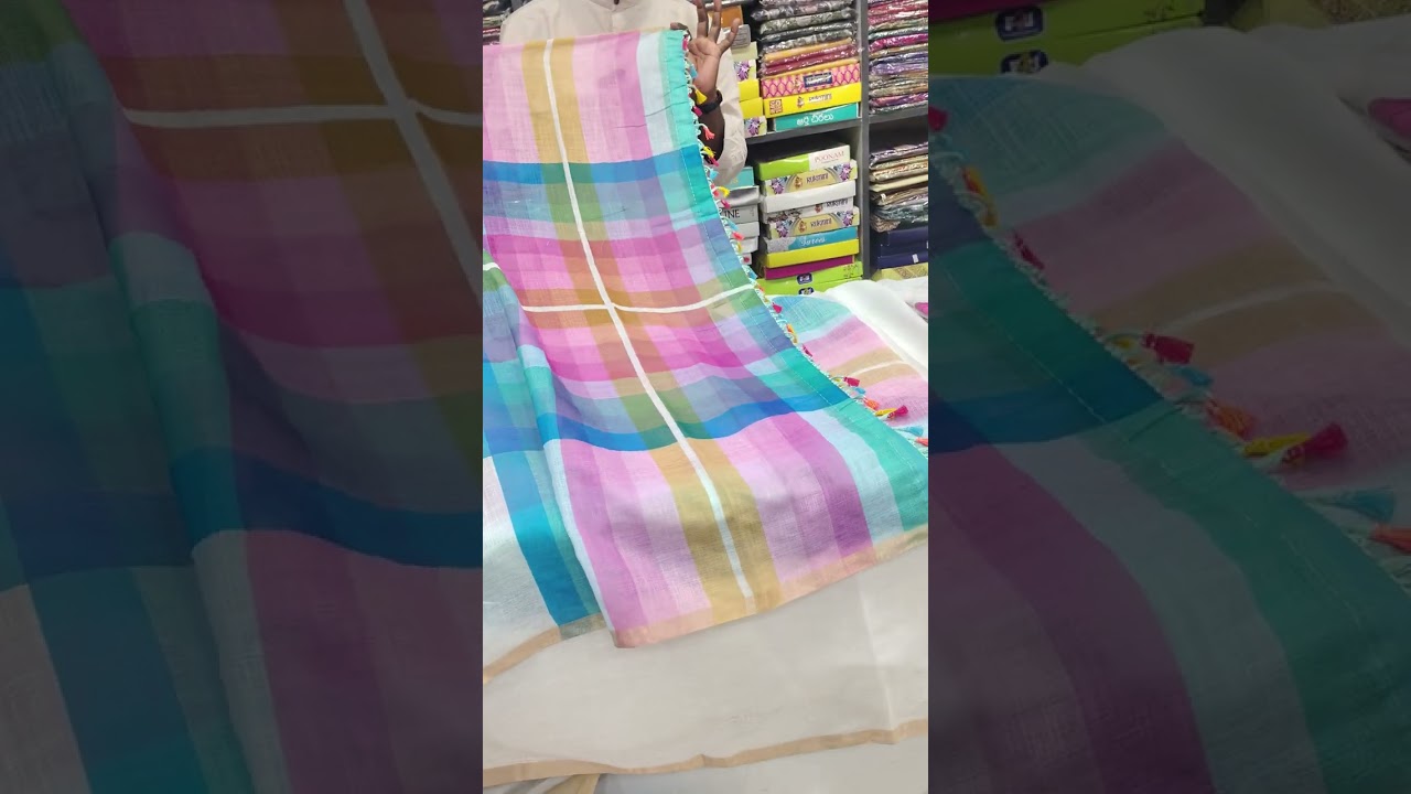 Linen Designer sarees /Digital print sarees / shanmukha Textiles / chirala / boutique collection 