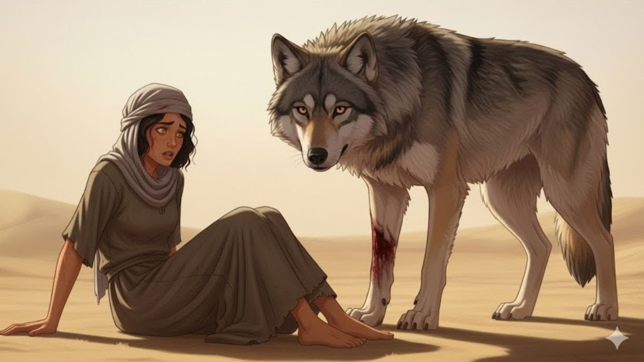 الفتاة اليتيمة التي ظلمها اهل قريتها ونفوها إلى الصحراء ولكن عثرت على ذئب غير حياتها #قصة_