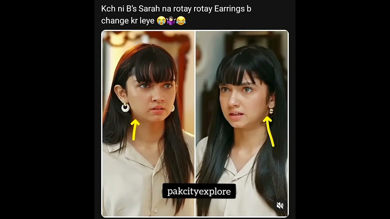 aina asif | Sara ne Rote earing change kr leye😂judwaa drama #judwaa #ainaasif #shortsviral #shorts