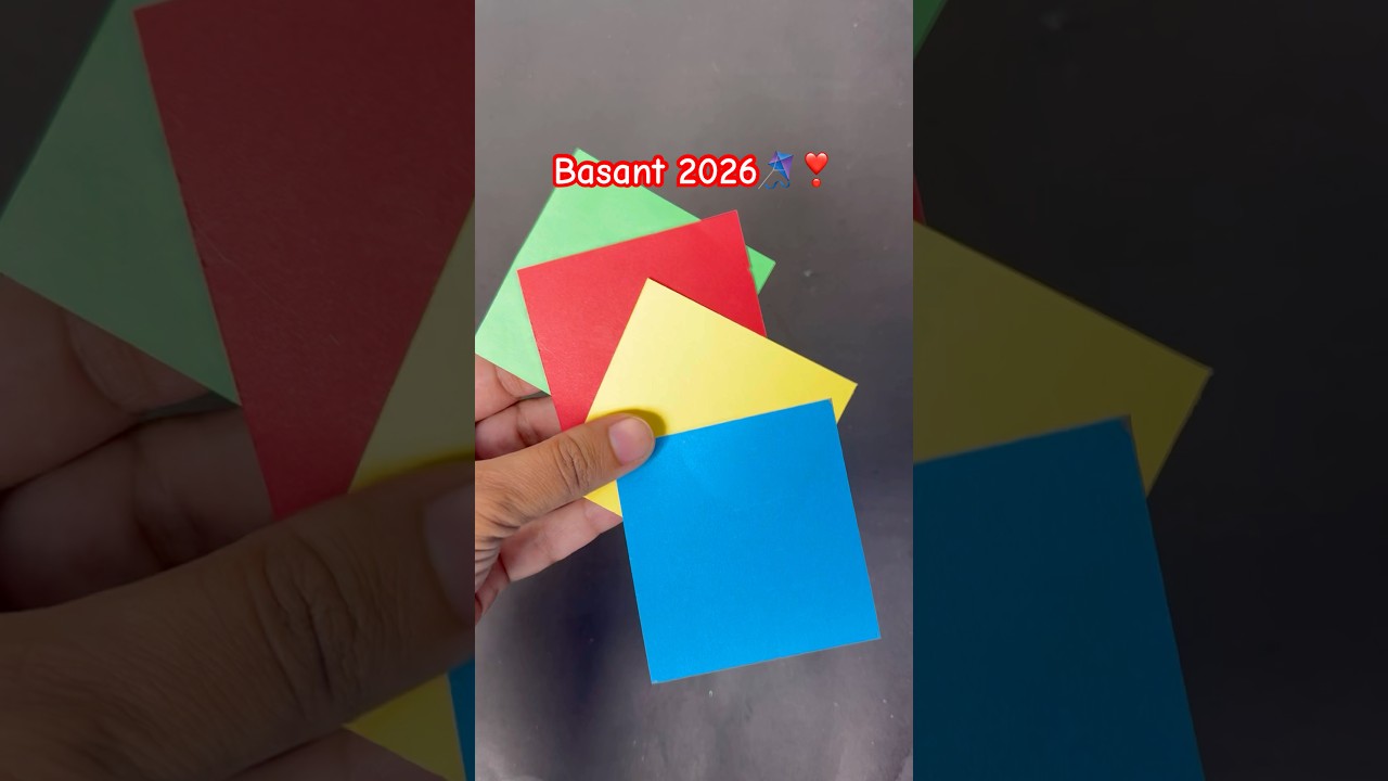 Special Craft for Lahore 🪁Basant Festival 2026|Mini kite|Paper Kite making🪁|Basant🎉Decoration|shorts
