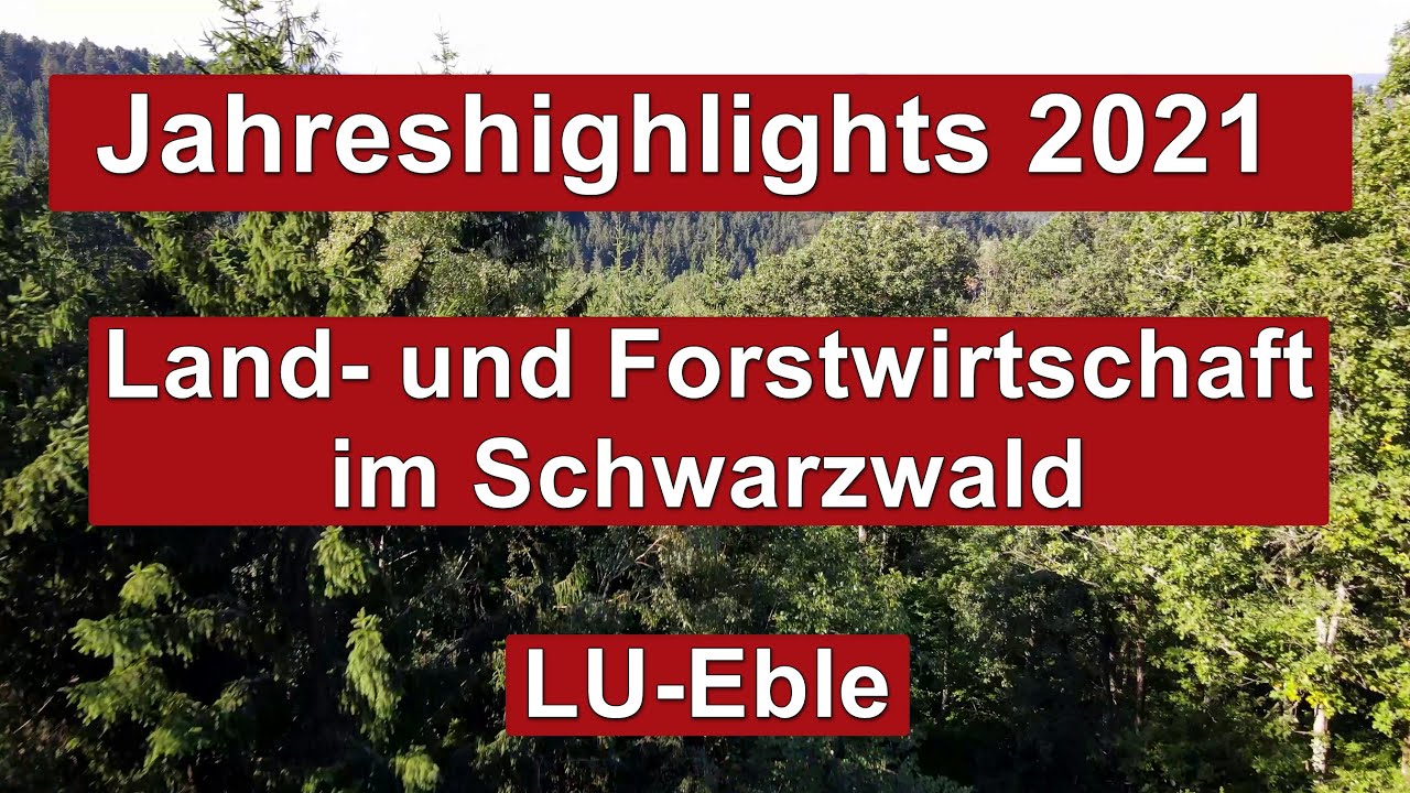 Jahreshighlights 2021 | Land- und Forstwirtschaft im Schwarzwald | LU-Eble