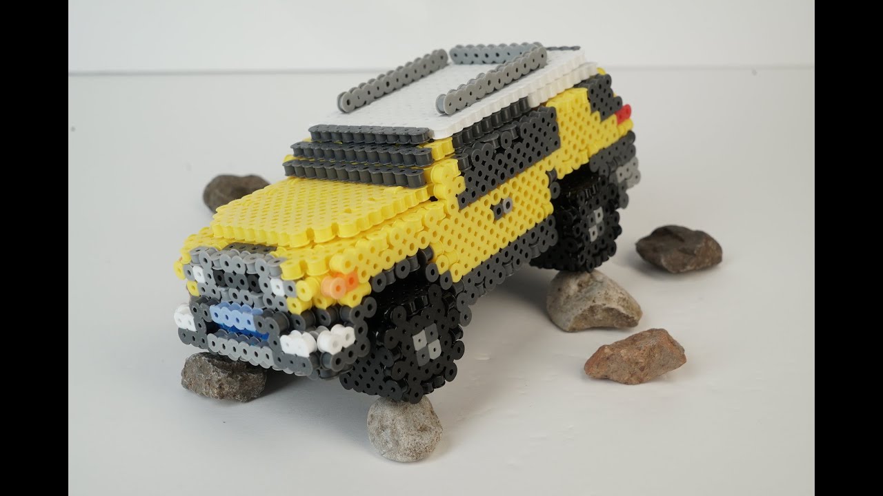 How To Make a Toyota FJ Cruiser from Perler Beads | NO GLUE |