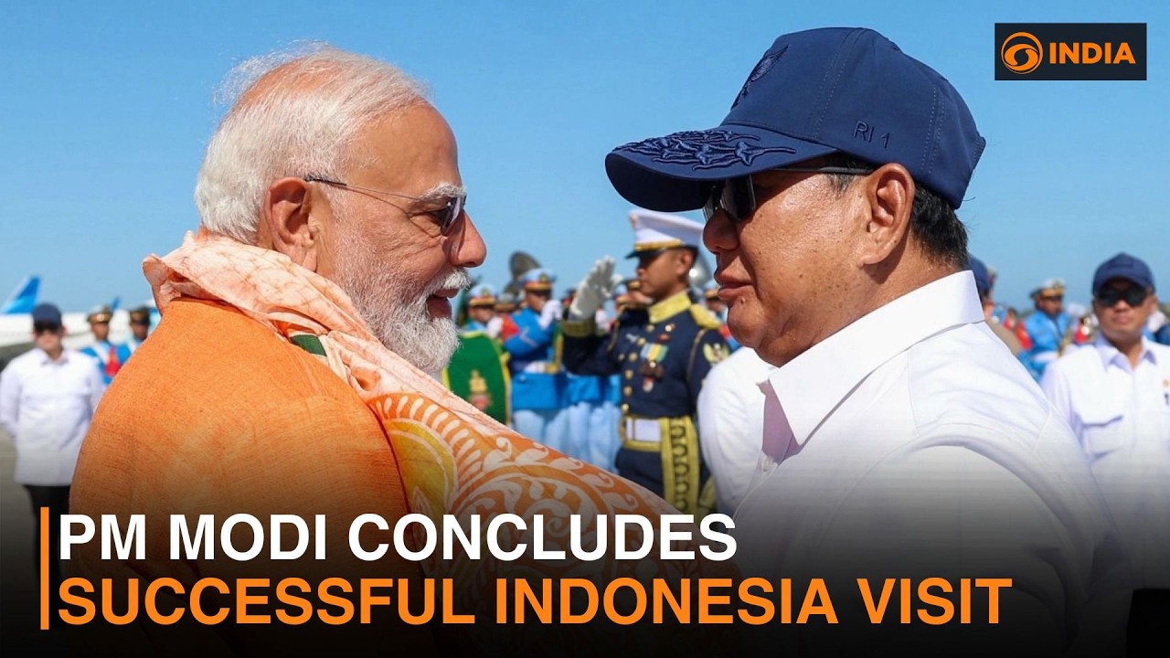 PM Modi concludes his visit to Indonesia & more news | DD India Live | 6 PM IST