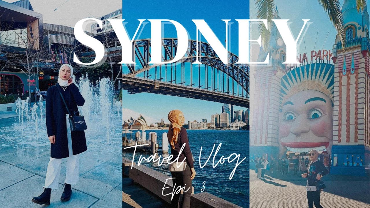 Sydney vlog EP3 | Sydney Royal Botanic Garden, Luna Park, Cafe Hop, Mosque Visit, Window Shop