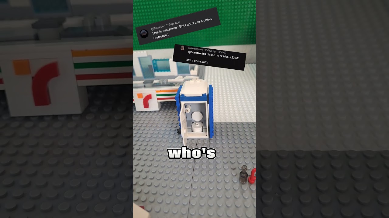Budowa PC do gier w mieście LEGO | PRZENOŚNA TOALETA #lego #pc #miastolego
