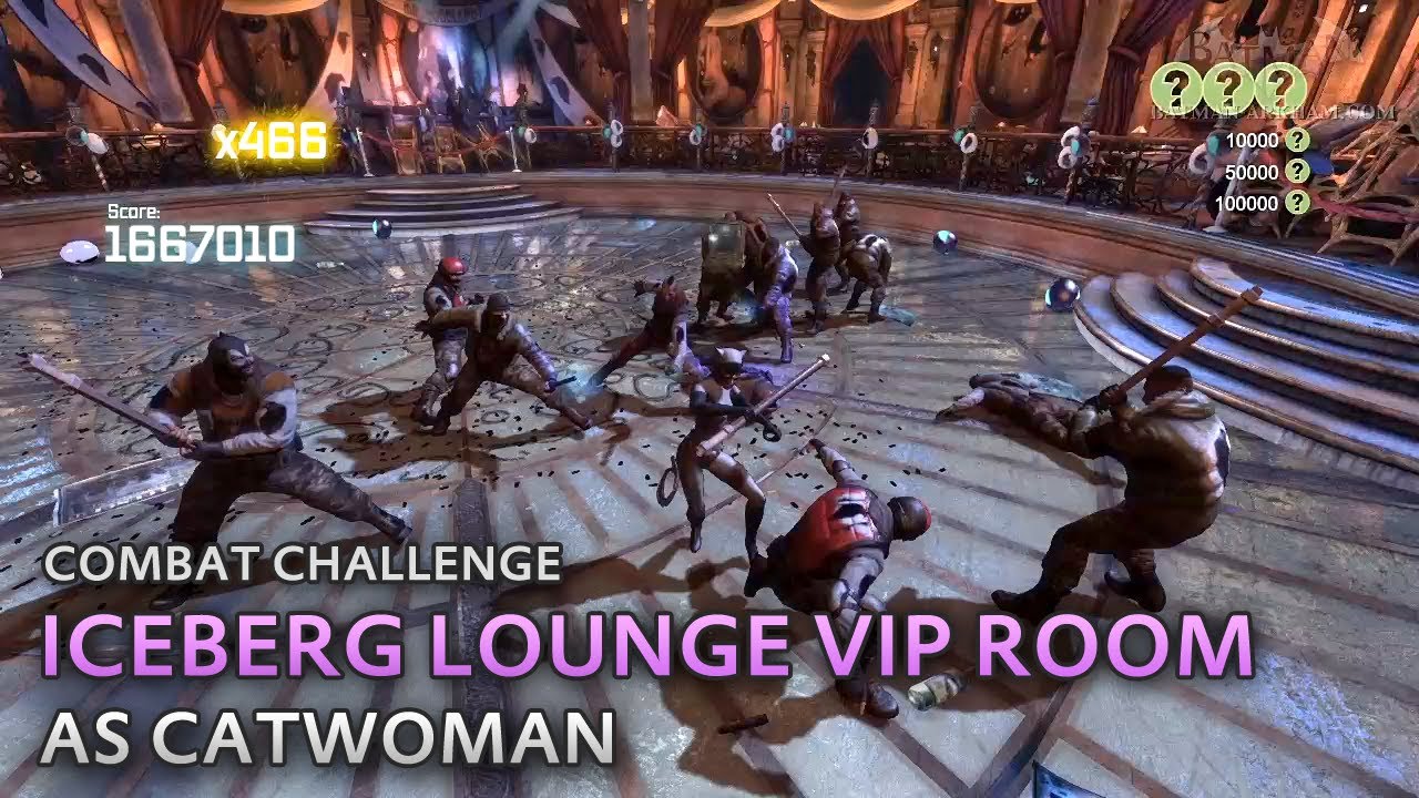 Batman: Arkham City - Iceberg Lounge VIP Room [as Catwoman] - Combat Challenge