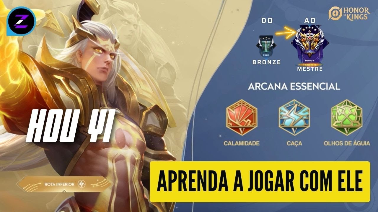 COMO JOGAR DE HOU YI ADC | DO BRONZE AO MESTRE EM HONOR OF KINGS