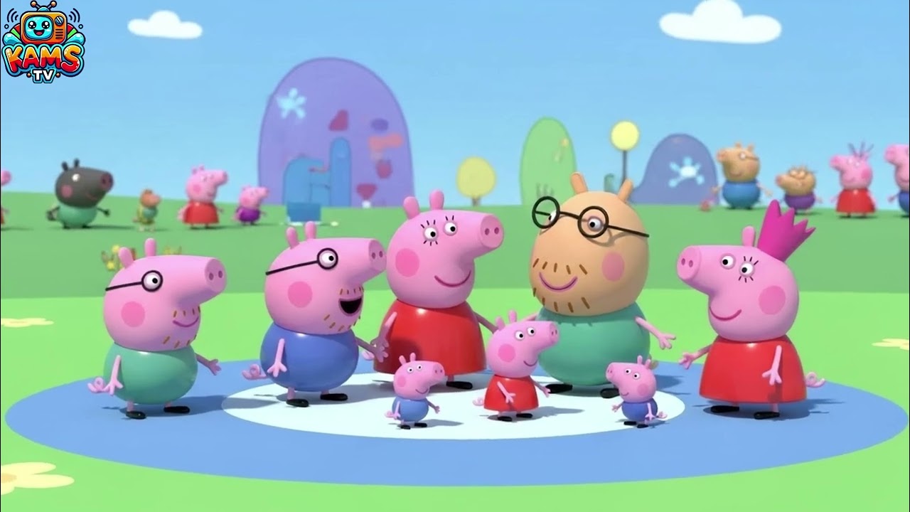 Peppa Pigs is big and round