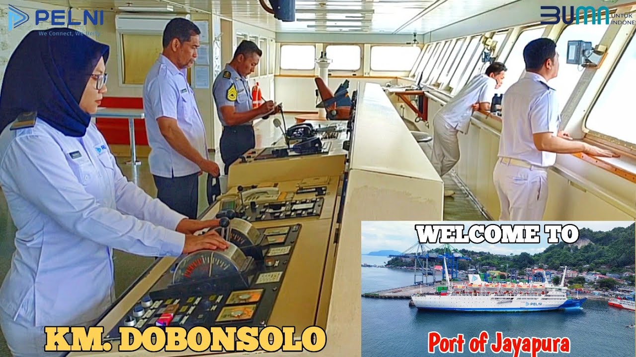 OLAH GERAK KAPAL DI PELABUHAN JAYAPURA || KM. DOBONSOLO - CAPT. HERI SETYADI