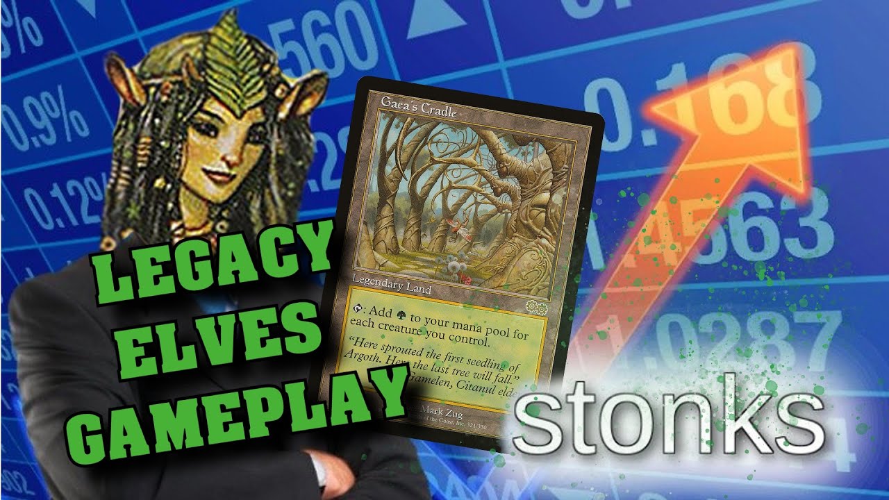 GAEA'S CRADLE STONKS - Legacy Elves Gameplay - MTG Slow Plays with PleasantKenobi