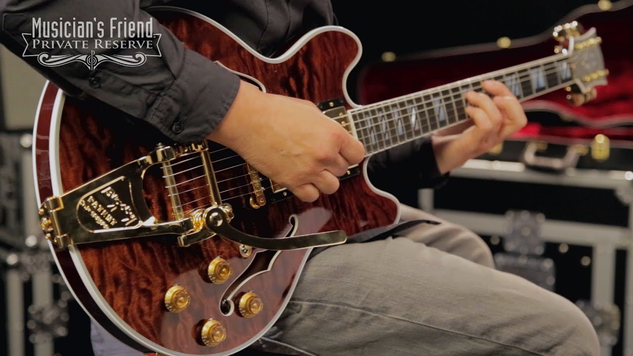 Gibson Custom CS-356 Figured with Bigsby Electric Guitar, Walnut Stain Gloss