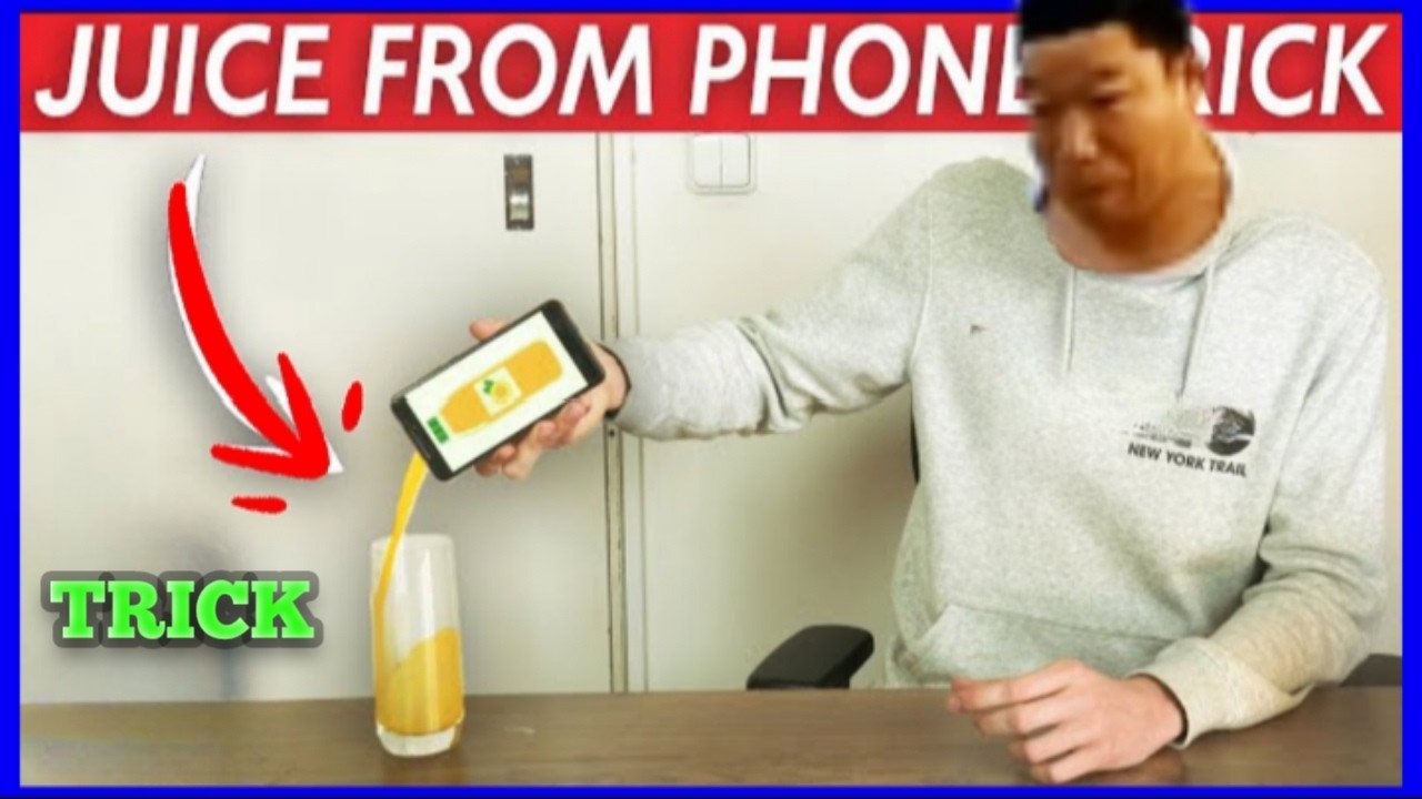 Juice From Phone Trick 🥤VFX Mobile Trick