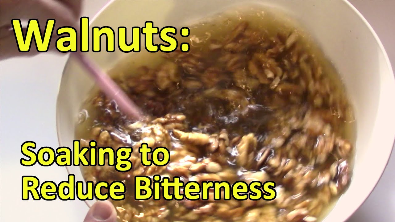 Walnut Washing To Remove Tannins - Not Freeze Dried