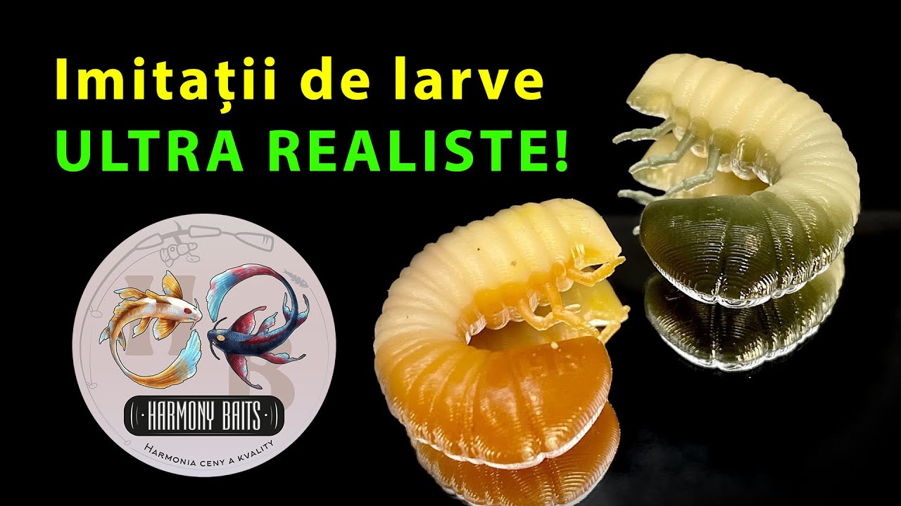 Imitatii ULTRA REALISTE de larve de la HARMONY BAITS!