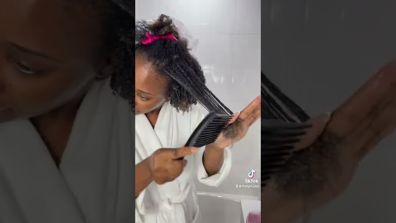 Wash and Go on 4B/C Hair ft. Kinky Curly #shorts