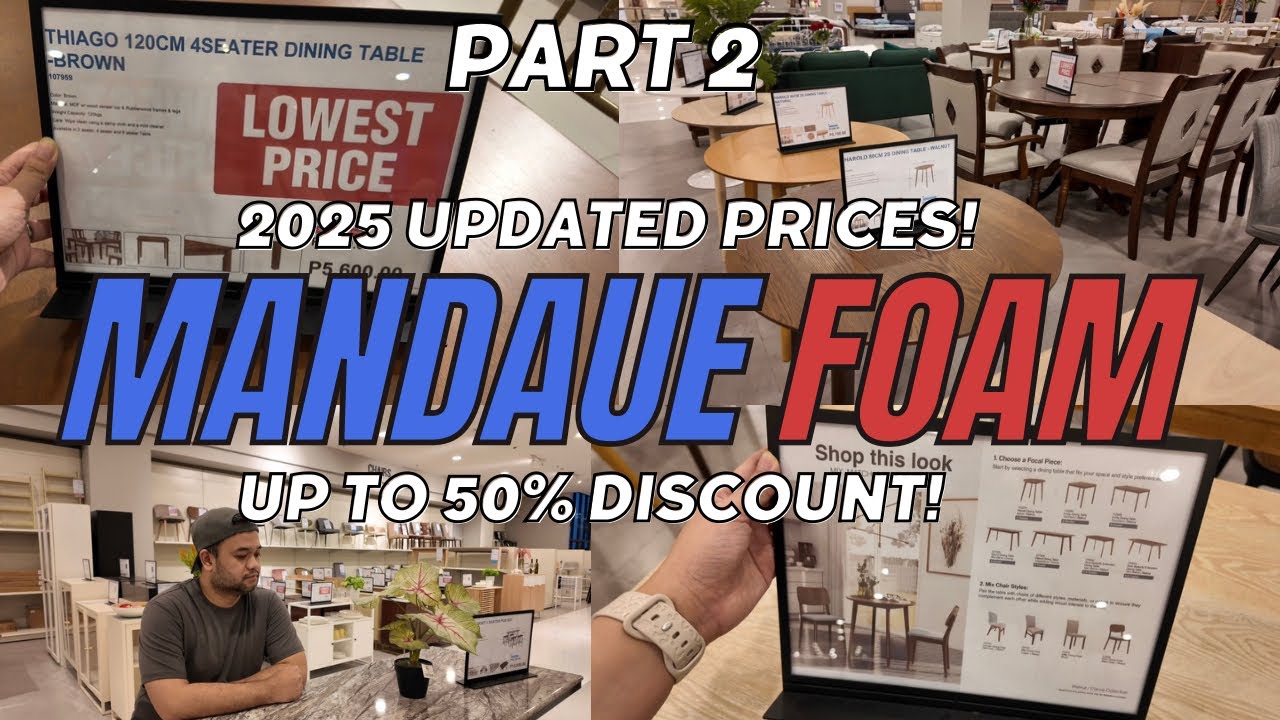 MANDAUE FOAM | DINING TABLE & DINING SET | 2025 PRICE UPDATE | Dan and Dowen