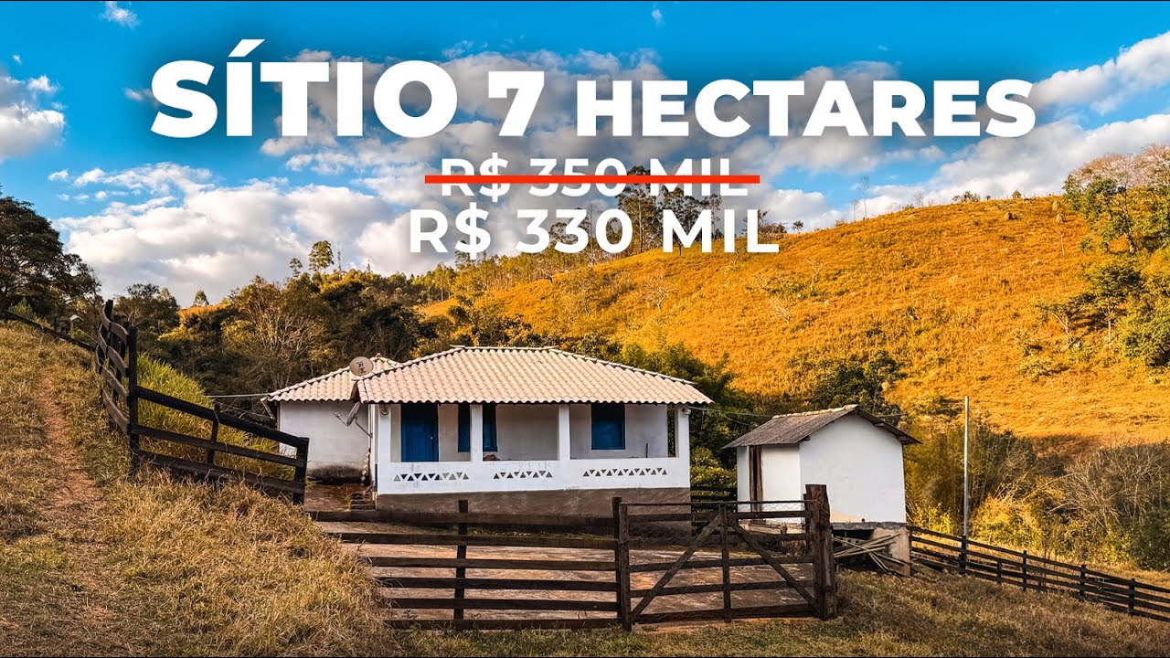 SÍTIO 7 HECTARES COM CASA BOA E REPRESA | R$ 330 MIL