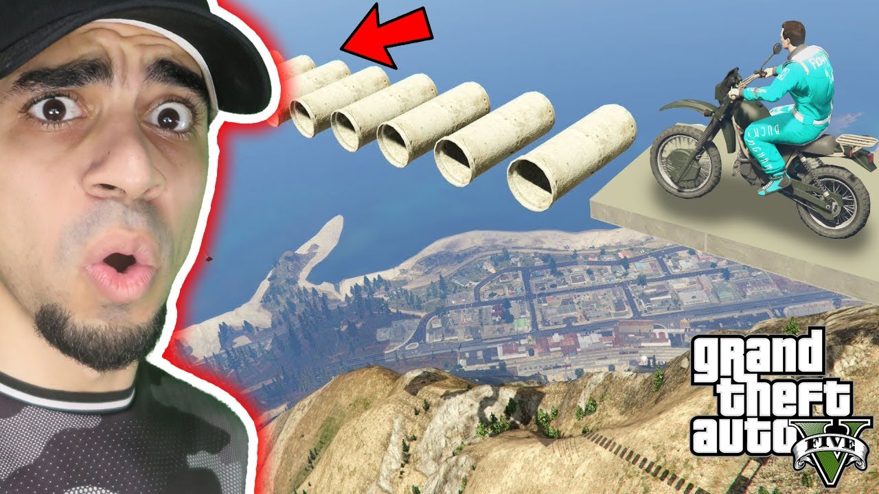 قراند : باركور معقد بالدراجة GTA V !!
