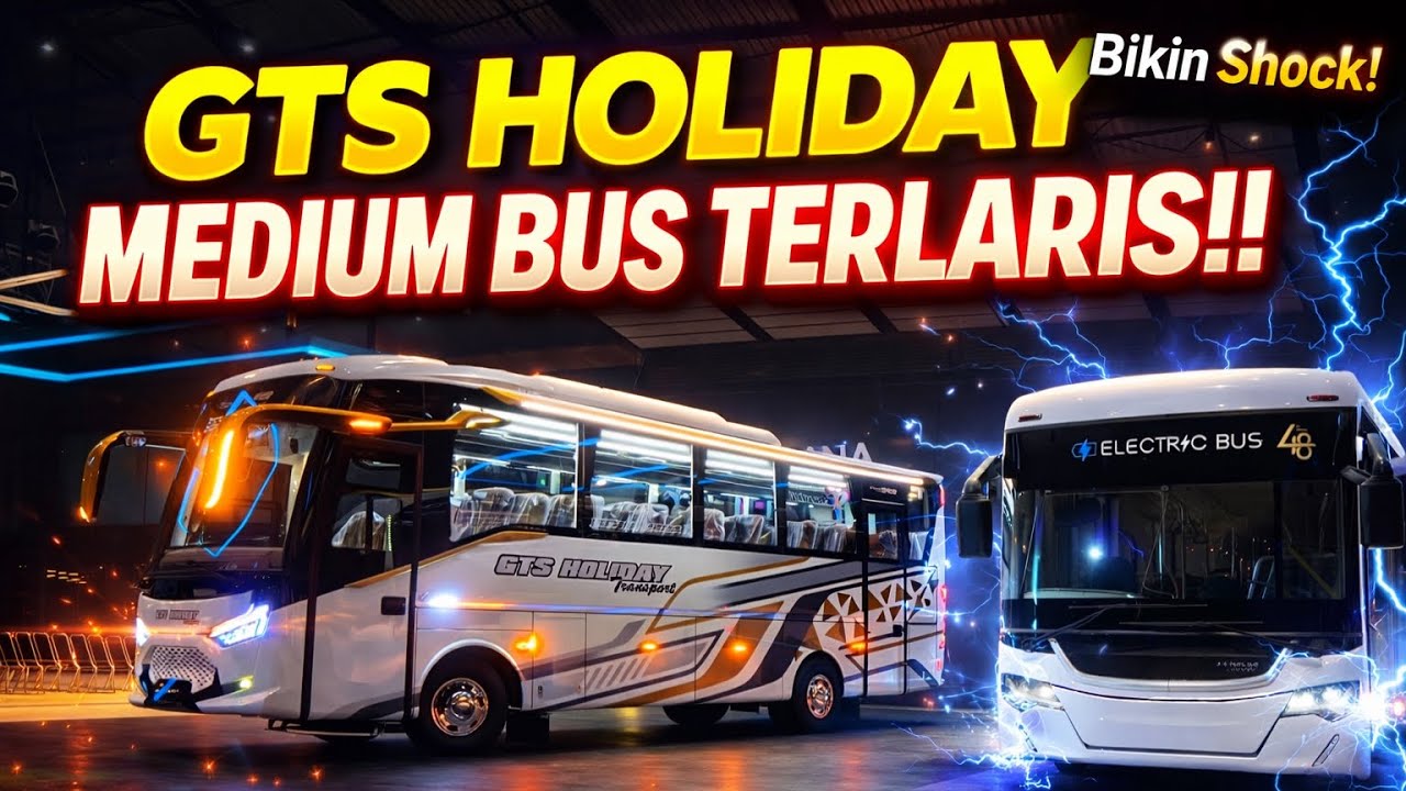 Kalau Begini, Medium Bus Lain Harus Hati-Hati! GTS Holiday Tourista SR3 Karoseri Laksana
