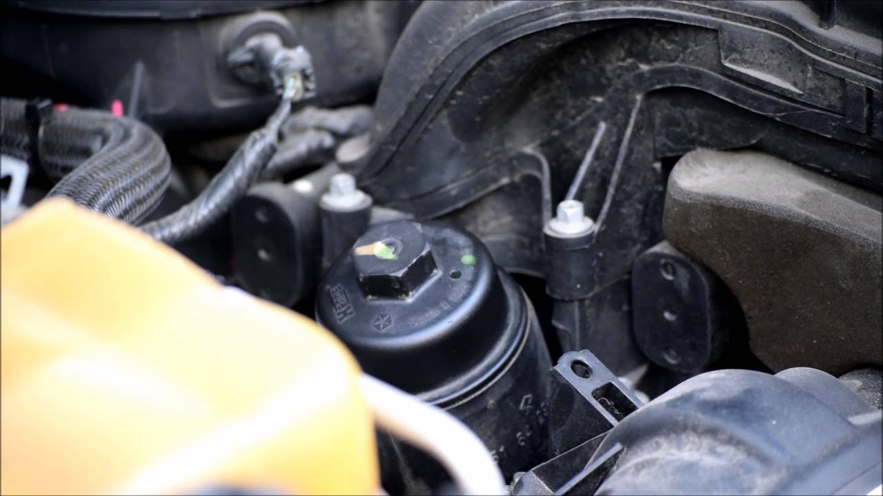 Oil and oil cartridge change on a 2012 dodge Journey