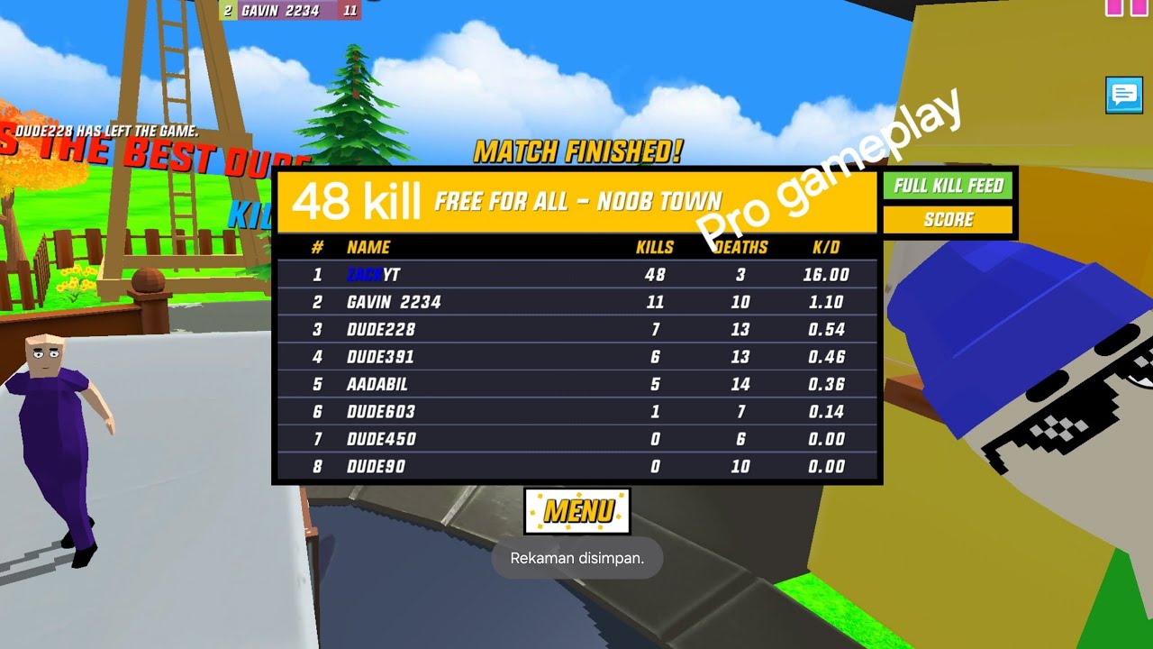 dude theft wars multiplayer kill:48 death:3