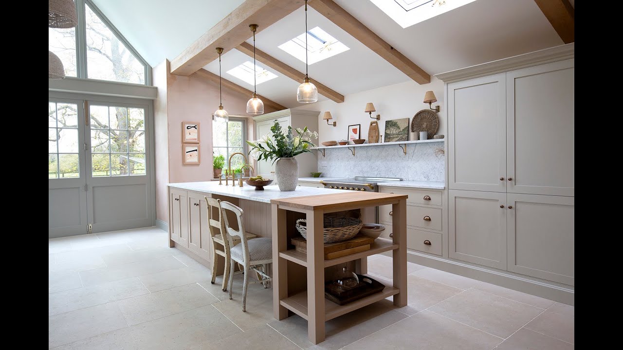 Step Inside A Grade II Thatched House with Versailles Limestone Flooring
