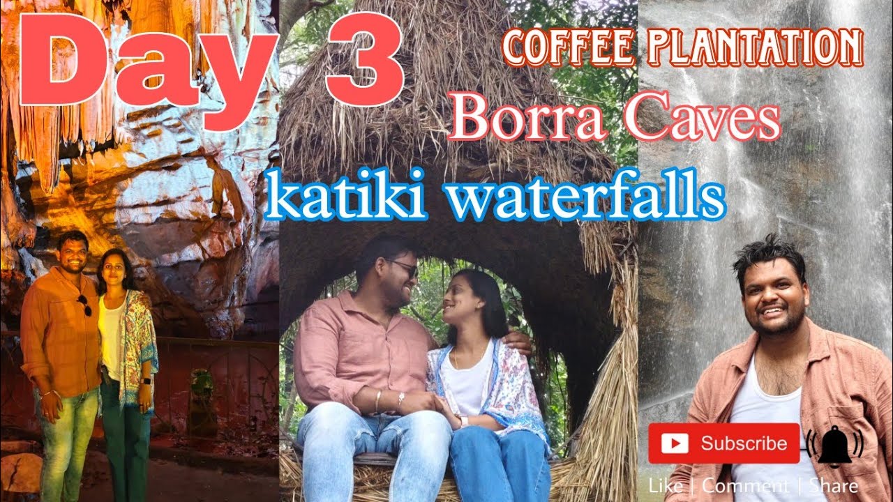 Day 3 | Coffee Plantations, Borra Caves & Katiki Waterfalls 🌿🚶‍♂️✨ Araku Adventures | NikuVichu | NV