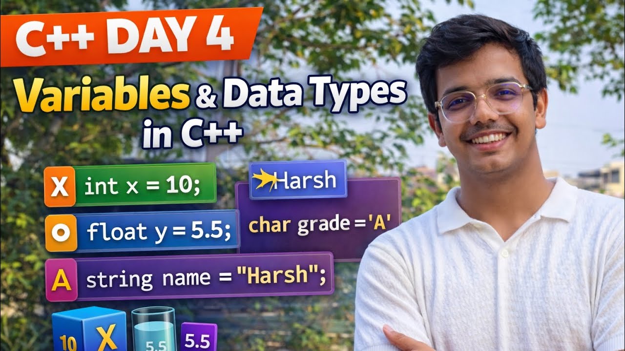 C++ Day 4 | Variables and Datatypes(Beginner Friendly)