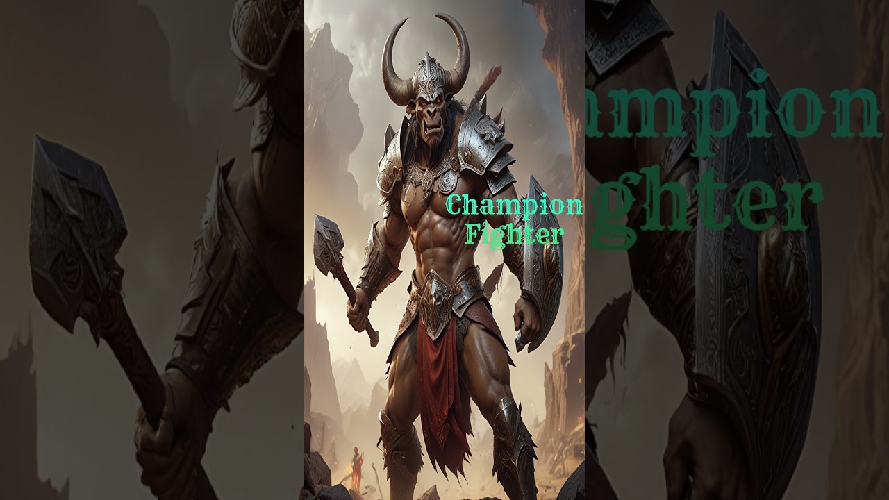 D&D: Minotaur Classes Pt. 2  #ai #bull #dnd