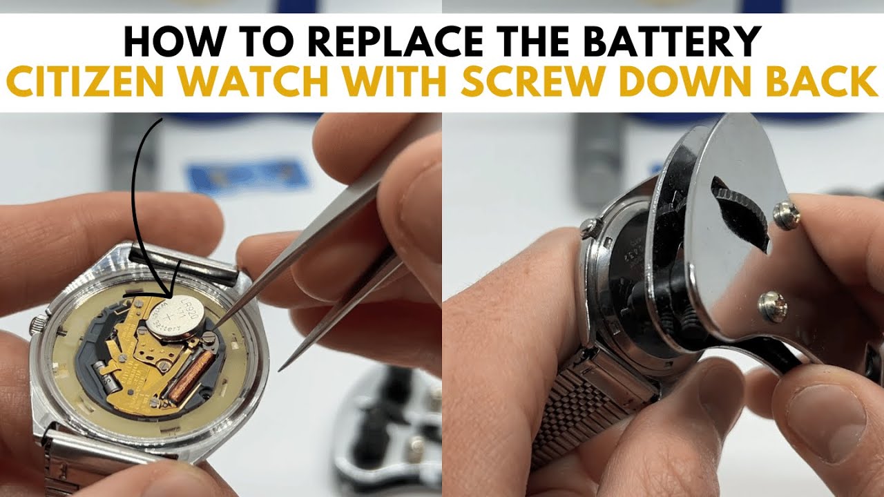 How to Replace the Battery on a Citizen Screw Down Watch Back | Citizen Watch Battery Replacement